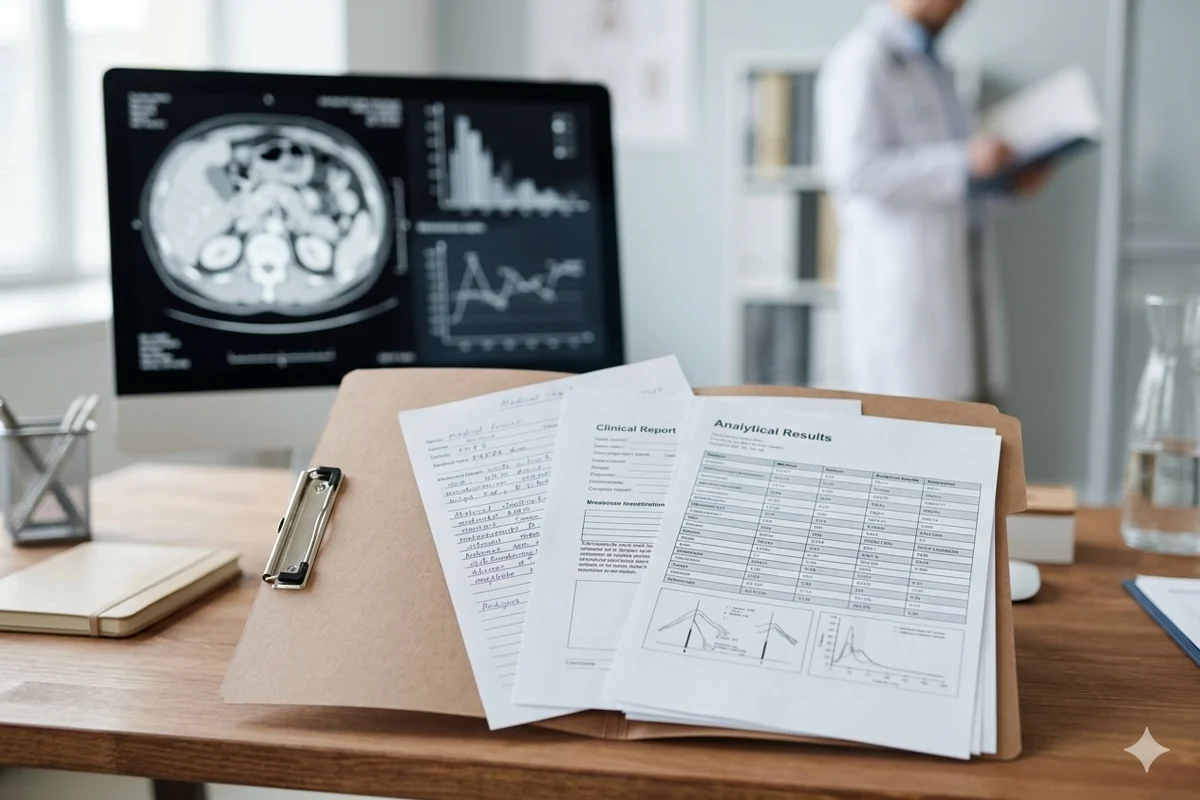 Informes de alta, pruebas diagnósticas e historiales en Traducción de informes médicos
